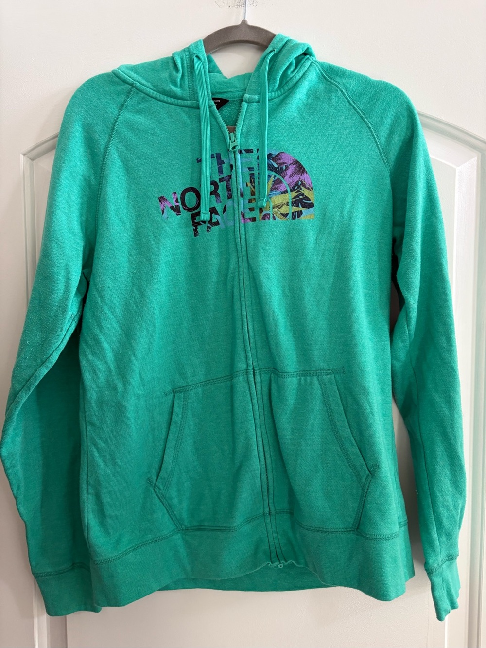 The North Face Girls' Full-Zip Hoodie with Graphic Logo
